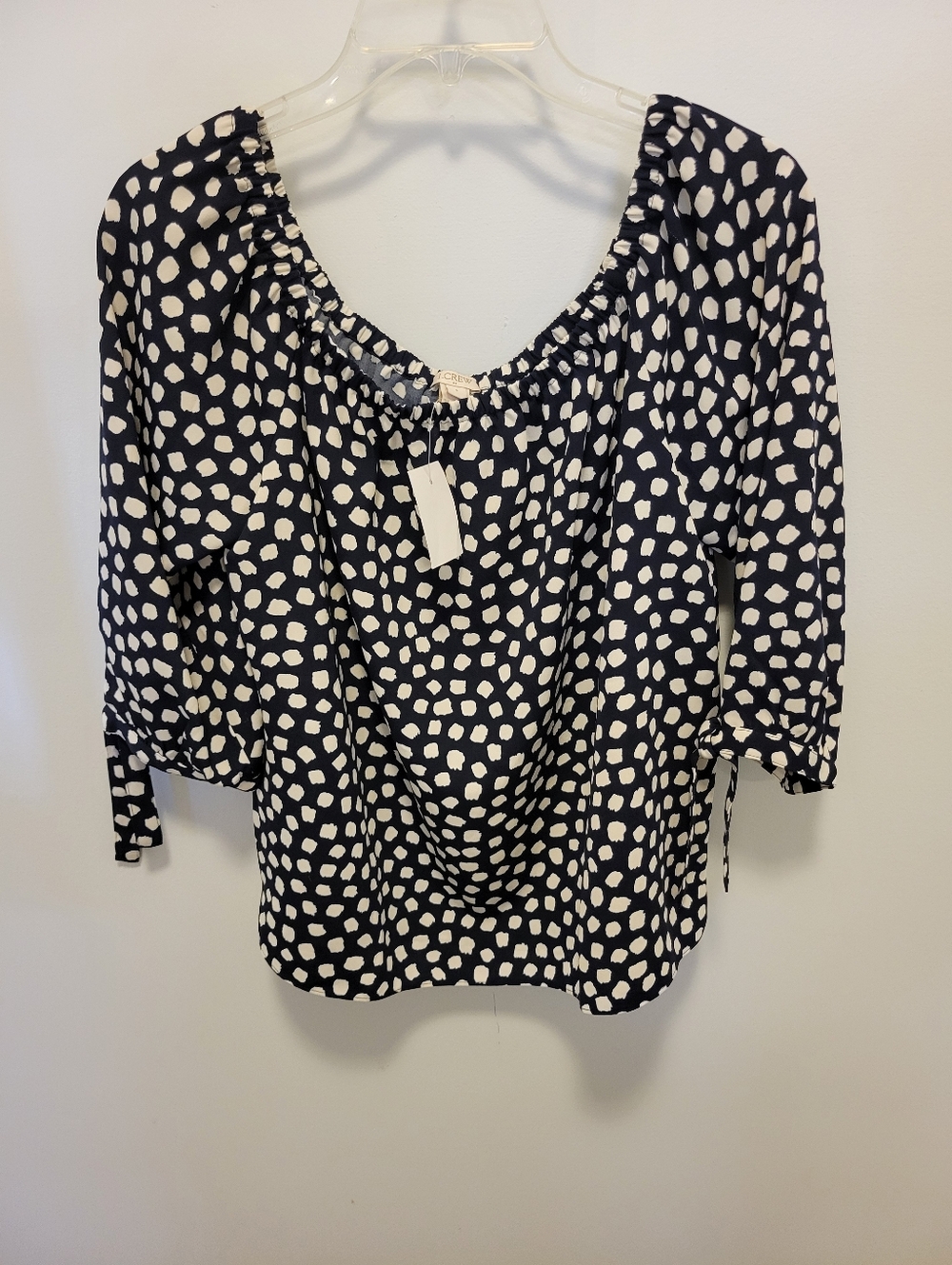 J. Crew Navy Blue Off The Shoulders Blouse